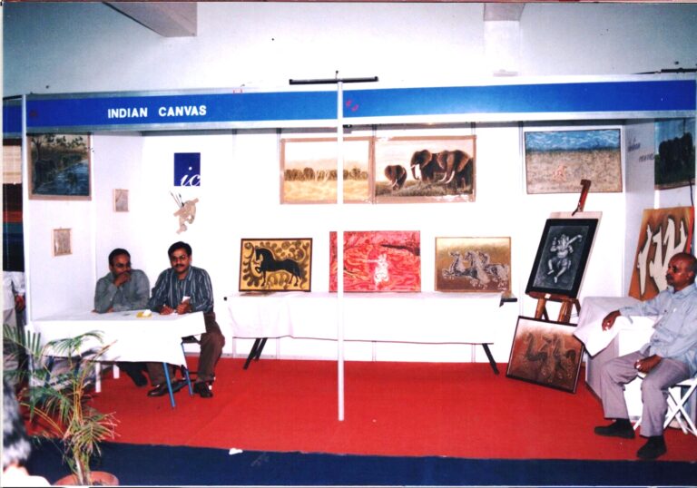 Solo Show in 2004 by A.B.Ramprakash at Ramakrishna Hall, Coimbatore.